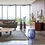 Фигурный приставной столик бордового цвета  AMORPHOUS варинант исполнения - 6 | Loft Concept в Тюмени