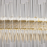 Люстра круглая с прозрачными стеклянными трубками 51 см Nembus варинант исполнения - 9 | Loft Concept в Тюмени