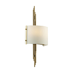 Бра с изогнутым плафоном на бронзовом основании с вертикальным декором из металлических трубок Sohne варинант исполнения - 7 | Loft Concept в Тюмени