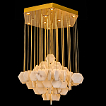 Люстра с фигурными подвесками из натурального камня Glowing Spheres варинант исполнения - 1 | Loft Concept в Тюмени