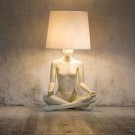 Лампа MANNEQUIN LAMP с абажуром телесный замок варинант исполнения - 5 | Loft Concept в Тюмени