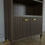 Книжный Стеллаж Elsa Dreams Walnut с задней стенкой варинант исполнения - 2 | Loft Concept в Тюмени