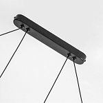 Светодиодная люстра Black LED Circle and Oval Lamp варинант исполнения - 3 | Loft Concept в Тюмени