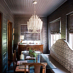 Люстра белая с несколькими ярусами деревянных палочек Bright Wooden Chandelier варинант исполнения - 5 | Loft Concept в Тюмени