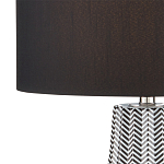 Настольная лампа с черно-белым узором Wavy Stripes варинант исполнения - 1 | Loft Concept в Тюмени