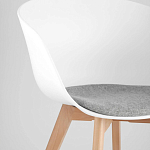 Стул из пластика с мягким сиденьем Eames варинант исполнения - 7 | Loft Concept в Тюмени