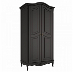 Шкаф черный из массива бука в стиле прованс Black Provence варинант исполнения - 3 | Loft Concept в Тюмени