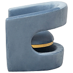 Кресло голубое Walsh Blue Armchair варинант исполнения - 5 | Loft Concept в Тюмени