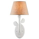 Бра с белым каркасом и тканевым абажуром Natural Stems варинант исполнения - 2 | Loft Concept в Тюмени