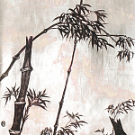 Обои ручная роспись Bamboo Quicksilver on Tarnished Silver gilded paper варинант исполнения - 1 | Loft Concept в Тюмени