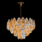 Люстра с многослойными белыми и прозрачными подвесками Character Chandelier варинант исполнения - 4 | Loft Concept в Тюмени