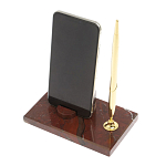 Подставка для телефона с ручкой из натурального камня креноид Natural Stone Stand варинант исполнения - 3 | Loft Concept в Тюмени