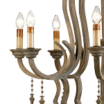 Люстра деревянная с подвесками Gray Curved Profile варинант исполнения - 1 | Loft Concept в Тюмени