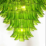 Люстра из семи ярусов зеленого стекла Independence варинант исполнения - 7 | Loft Concept в Тюмени