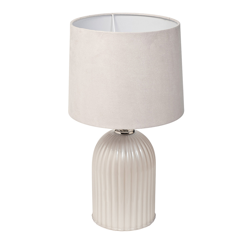 Лампа настольная стеклянная со светло-серым абажуром Embodiment of Tactility Светло-серый в Тюмени | Loft Concept 