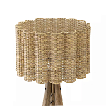 Торшер с плетеным абажуром на основании в виде треноги Lamp with Wicker Lampshade варинант исполнения - 2 | Loft Concept в Тюмени