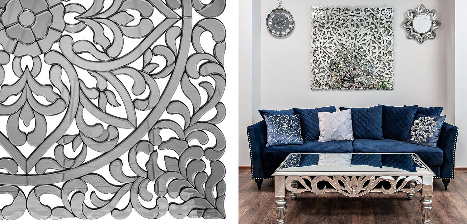 Зеркальное панно Openwork Mirror Square - Loft-Concept в Тюмени