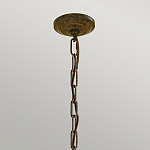 Люстра бронзового цвета с 6-ю лампами и подвесками из оптического стекла в классическом стиле Feiss варинант исполнения - 4 | Loft Concept в Тюмени