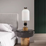 Настольная лампа в виде фонаря с белым фактурным абажуром Echoes of Light варинант исполнения - 7 | Loft Concept в Тюмени