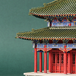 Макет Китайской пагоды миниатюра Дворцовый парк Синцинь в Пекине варинант исполнения - 1 | Loft Concept в Тюмени