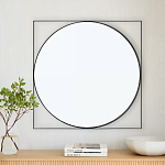 Зеркало в черной металлической раме Urban Style Mirror варинант исполнения - 3 | Loft Concept в Тюмени