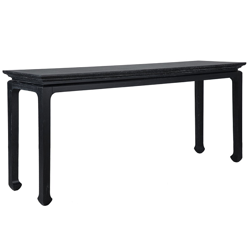 Консоль Black Curved Console Черный Консоль Black Curved Console Черный в Тюмени | Loft Concept