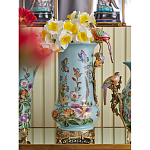 Ваза с птичкой из фарфора с бронзовыми элементами Garden of Eden варинант исполнения - 7 | Loft Concept в Тюмени