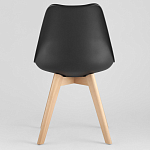 Стул с основой из пластика и мягким сиденьем Arvika Black варинант исполнения - 4 | Loft Concept в Тюмени