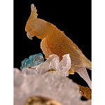 Люстра круглая на золотом каркасе с птичками и цветочным декором Miscellaneous herbs варинант исполнения - 3 | Loft Concept в Тюмени