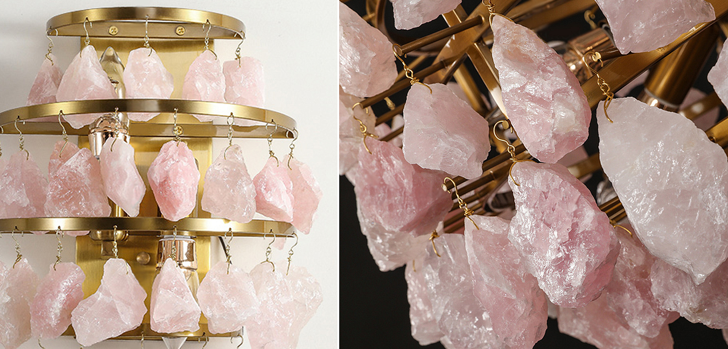 Hardis Pink stone Wall Lamp Hardis Pink stone Wall Lamp - Loft-Concept в Тюмени