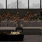 Гипсовая 3D панель с принтографией PM-41 варинант исполнения - 4 | Loft Concept в Тюмени