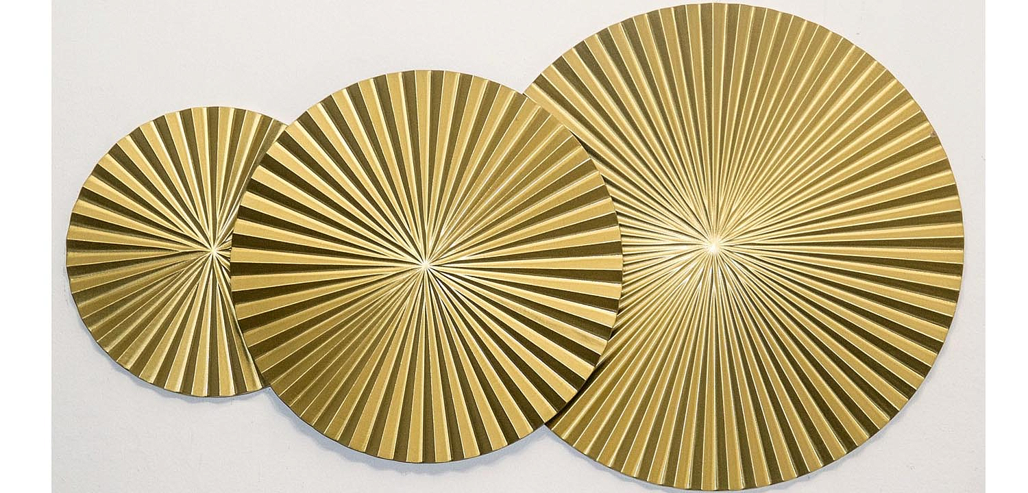 Арт-объект Apollo Gold Wall Plaque Disc 3 Арт-объект Apollo Gold Wall Plaque Disc 3 - Loft-Concept в Тюмени