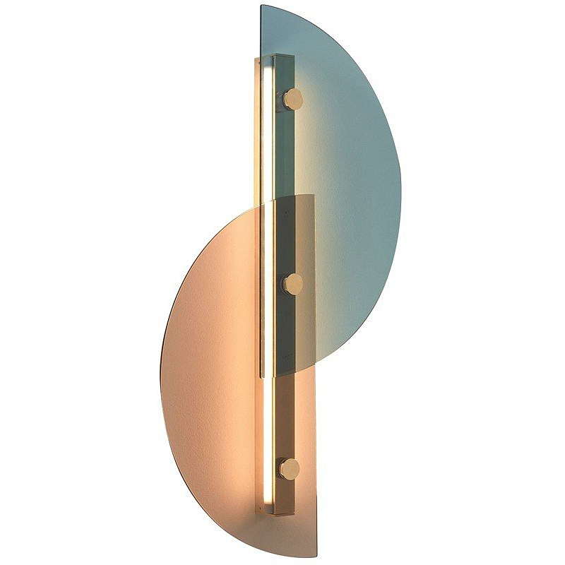 Бра Papillon Lamp ARFLEX Латунь Голубой пастельный Медь светлая Бра Papillon Lamp ARFLEX Латунь Голубой пастельный Медь светлая в Тюмени | Loft Concept