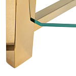 Стеллаж золото с прозрачными стеклянными полками Safekeeping варинант исполнения - 3 | Loft Concept в Тюмени