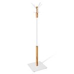 Вешалка с квадратным основанием и 4-мя белыми металлическими крючками Industrial Metal Rust варинант исполнения - 1 | Loft Concept в Тюмени