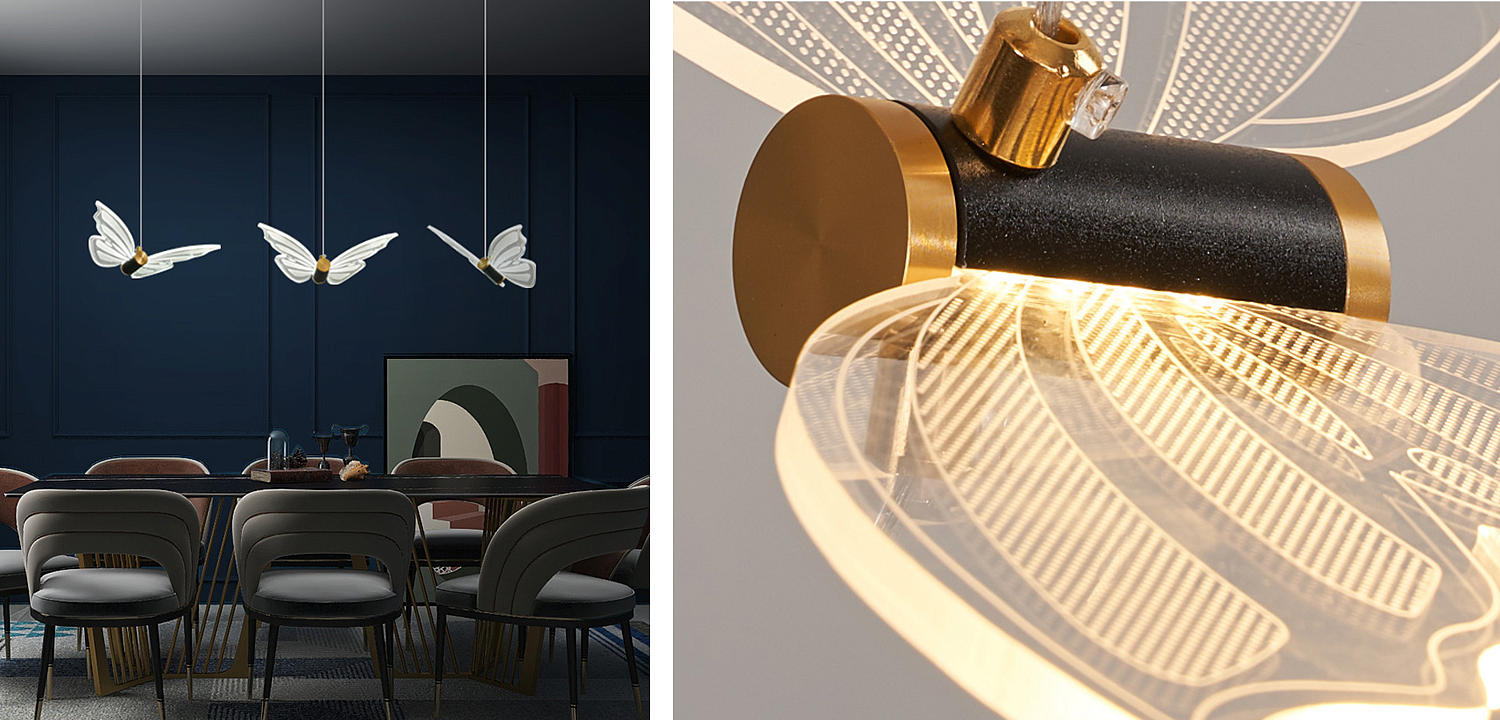 Люстра Glass butterfly chandelier B Люстра Glass butterfly chandelier B - Loft-Concept в Тюмени