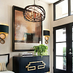 Люстра черная из эллиптических элементов Overlapping Orbits варинант исполнения - 2 | Loft Concept в Тюмени