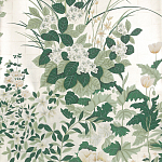 Обои ручная роспись Uki Hana Original Colourway on 12 Carat White Gold gilded paper варинант исполнения - 1 | Loft Concept в Тюмени