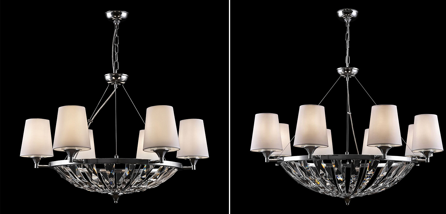 Люстра Odarnat Chandelier chrome Люстра Odarnat Chandelier chrome - Loft-Concept в Тюмени