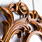 Зеркало настенное с рамой цвета античная бронза Classic Ornament Mirror варинант исполнения - 4 | Loft Concept в Тюмени