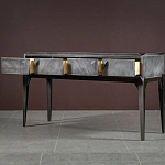 Консоль прямоугольная серая с 4-мя выдвижными ящиками Grany варинант исполнения - 3 | Loft Concept в Тюмени