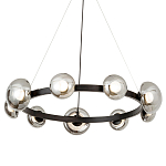 Светодиодная кольцевая люстра IONA Сhandelier black варинант исполнения - 1 | Loft Concept в Тюмени