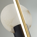 Бра с круглым плафоном из алебастра и бронзовой декоративной стрекозой 65 Alaris  варинант исполнения - 6 | Loft Concept в Тюмени