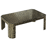 Дизайнерский кофейный стол с рисунком леопард Neytiri Beige Leopard варинант исполнения - 1 | Loft Concept в Тюмени