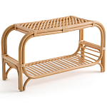 Скамья для прихожей из стеблей ротанга Willa Rattan Bench варинант исполнения - 1 | Loft Concept в Тюмени