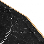 Консоль с чёрной столешницей и золотым фигурным основанием Cosmo варинант исполнения - 4 | Loft Concept в Тюмени