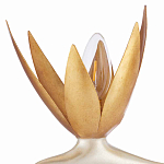 Торшер с 3-мя плафонами в виде цветов Golden Bird of Paradise варинант исполнения - 1 | Loft Concept в Тюмени