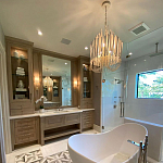 Люстра белая с несколькими ярусами деревянных палочек Bright Wooden Chandelier варинант исполнения - 8 | Loft Concept в Тюмени