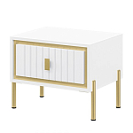 Тумба прикроватная белая с ящиком Antique Order варинант исполнения - 1 | Loft Concept в Тюмени