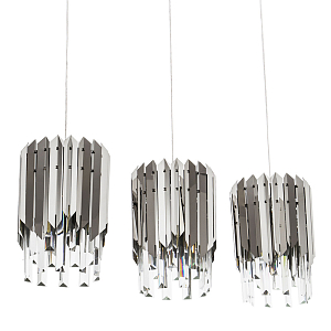 Тройной подвесной светильник Iroh Future Хром